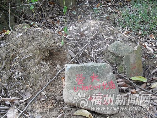 福州高盖山公园内两座为狗建的坟墓太扎眼(图