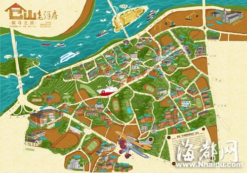 小伙历时半年 手绘福州仓山老洋房地图(组图)